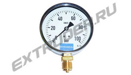 Manometer 100 bar LUX for extruder filters, glycerin-filled on request